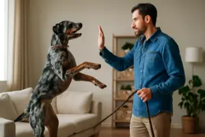 Insegnare ai Catahoula a non saltare addosso alle persone: il passo spesso sottovalutato