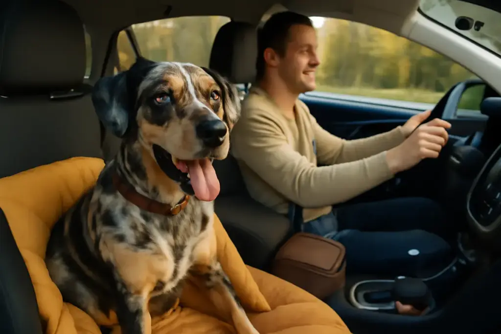 Come abituare il Catahoula Leopard Dog ai viaggi in auto? Rendi ogni spostamento piacevole