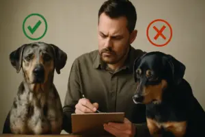 Quali standard morfologici escludono un cane dalla genealogia Catahoula? I tratti da valutare con attenzione