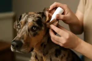 Pulizia delle orecchie nel Catahoula Leopard Dog: tecnica corretta che riduce infezioni e fastidi